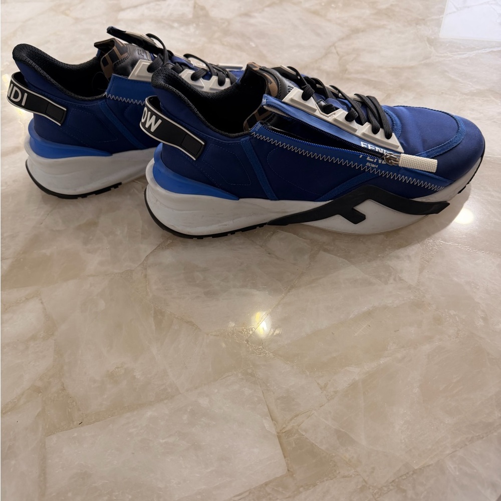 Fendi Navy and Black Athletic Shoes